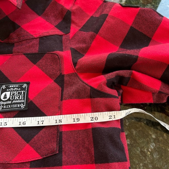 Picture Recycled & Organic Clothing Black Edition Line Buffalo Plaid. Like new - Picture 12 of 16